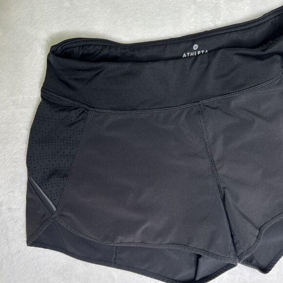 Athleta Athletic Shorts Women’s Small Black Running Activewear Lined - Picture 3 of 10